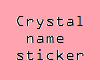 [P] crystal sticker