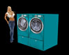 Teal Washer/Dryer Combo