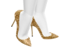 𝕯 Gold diamond heels