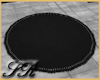 Cavalea Round Black Rug