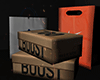 shoe boxes + bags