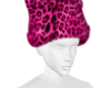 Pink cheetah beanie