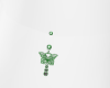F Navel Piercing Green