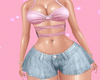 Ruffle denim