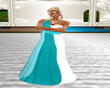 ~CBS~Teal Green Gown