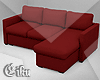 Pepito Maroon Sofa