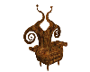 wooden spiral throne