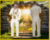 White and Gold Groom