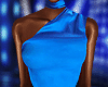 Silk Blue Mini Dress