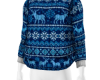 xmas blue sweater
