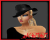 KDD Black Sassy Hat