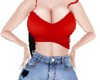 2R Red jeans