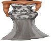 SILVER BEADED SHEER GOWN