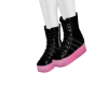 bright pink boots