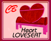 CB Heart loveseat