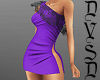 OffShoulder Purple Dress