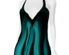 Sexy Teal Silk Dress