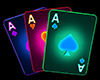 Neon Ace Cards