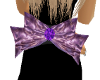 Purple Satin Bow