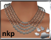 Boho silver necklace