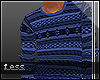{L} Blue line Sweater |M
