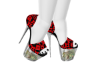 designer red&blk heels