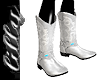Silver white Cowboy Boot