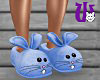 Bunny Slippers F blue