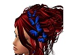 red wedding hair