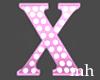 Pink Letter X
