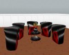 Black&Red Single Couch
