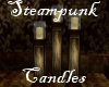 Steampunk Candles Trio