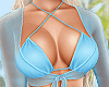 `S` Blue Bikini