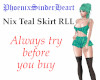 Nix Teal Skirt RLL