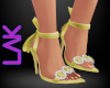 Tatiana heels yellow