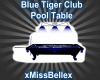 Blue Tiger Pool Table