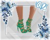 Green Lace-Up Sandals V1