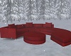 Christmas Red Couch