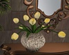 Yellow Tulip Pot Decor