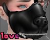 Leather Dog Mask Zipped