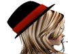 black hat with red