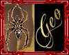 Geo Guilded Spider Ring