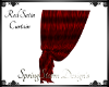 Red Satin Curtain Revers