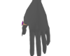 Ring 5 Heart Purple L