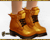 ! Gold Leather Shoes