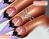 q. Lilac Bat Nails