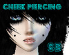 [SB] Black cheek pierc