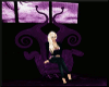 dark purple chair