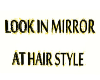Salon Look n Mirror Sign