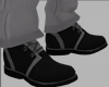 Suede Black Grey Shoes